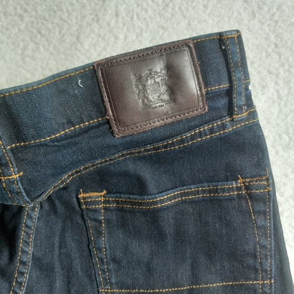 Marks and Spencer M&S Regular 30X30.5 Dark Wash Straight Leg Jeans - Picture 8 of 11